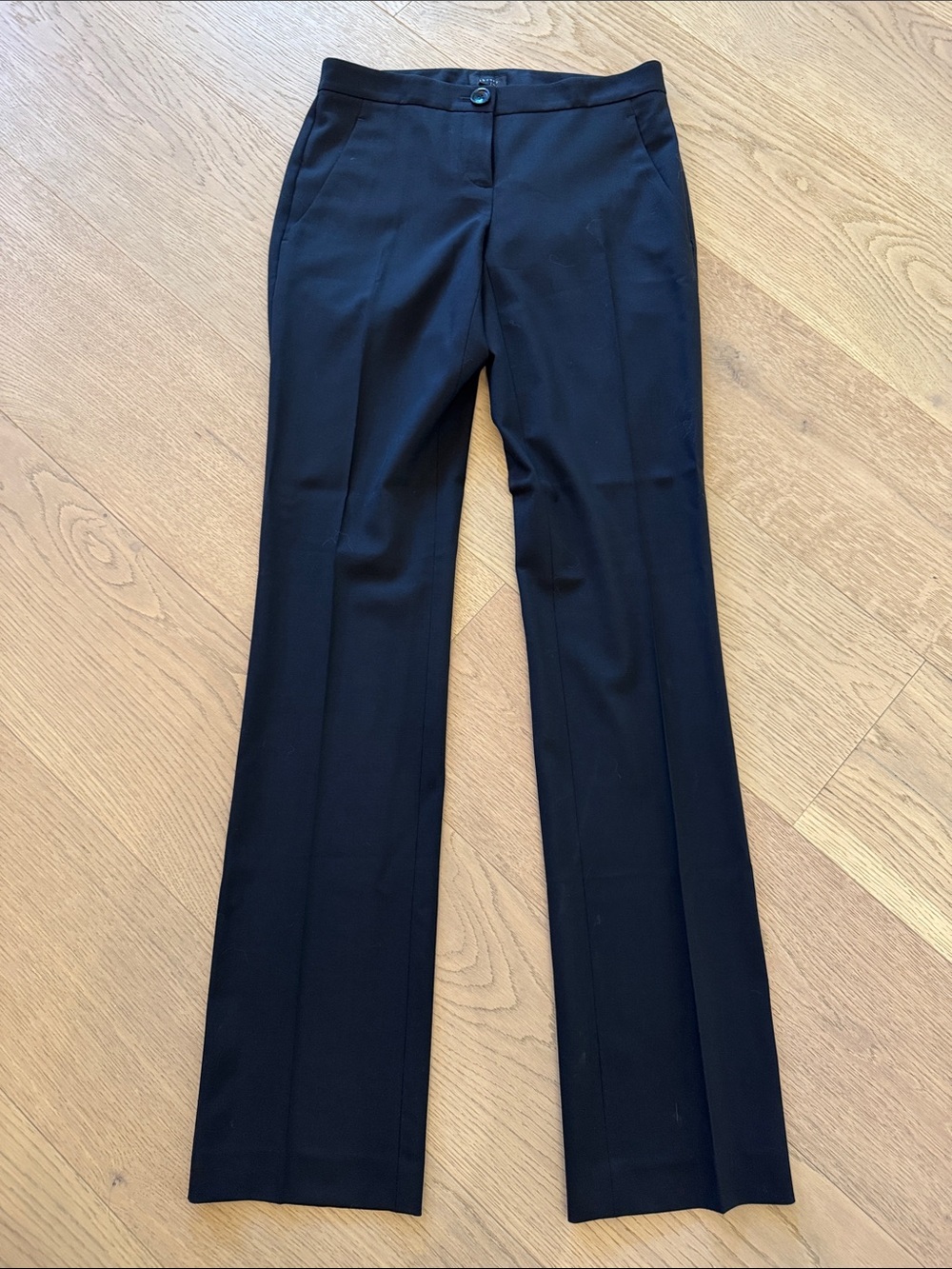 Theory Women's Black Dress Pants - Tailored Straight Leg